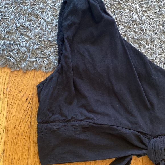 Free People Carmen Black One Shoulder Top Size Small - Picture 4 of 16